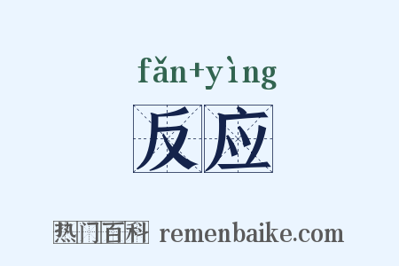 反应是什么意思的图片